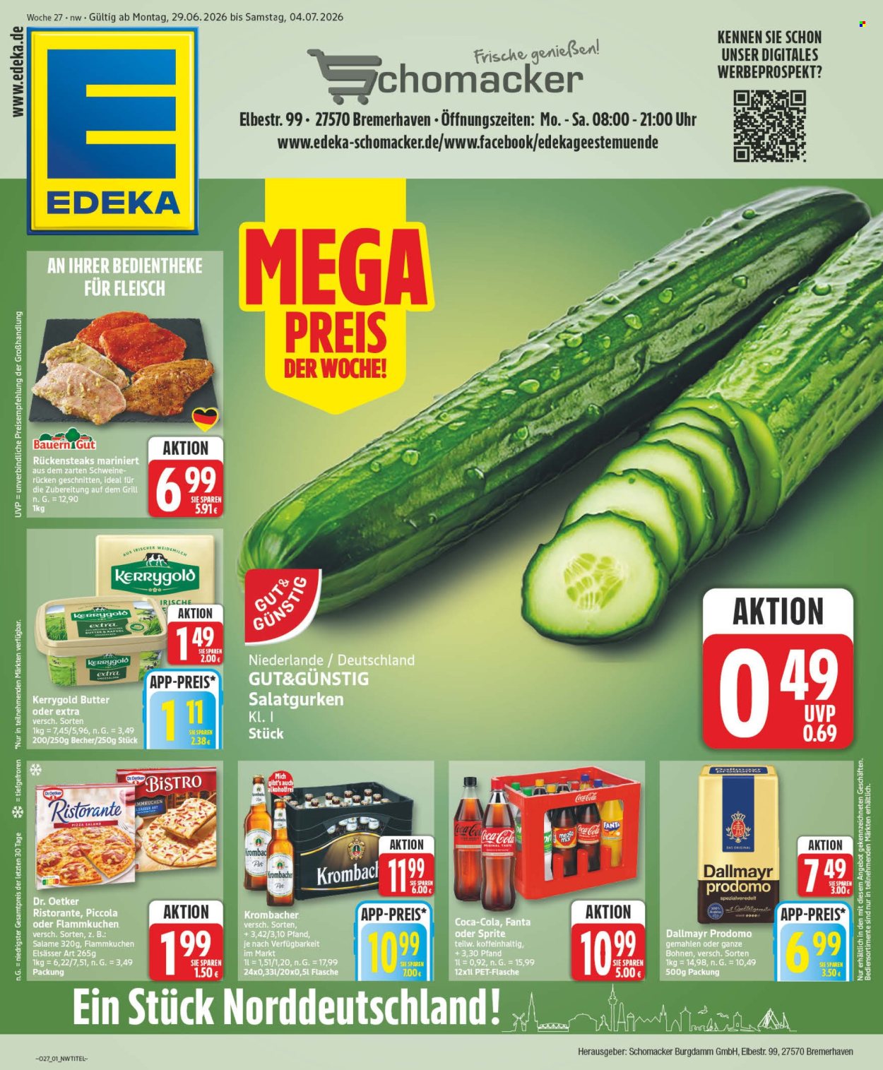 Edeka Prospekte  - 29.6.2026 - 4.7.2026. Seite 1