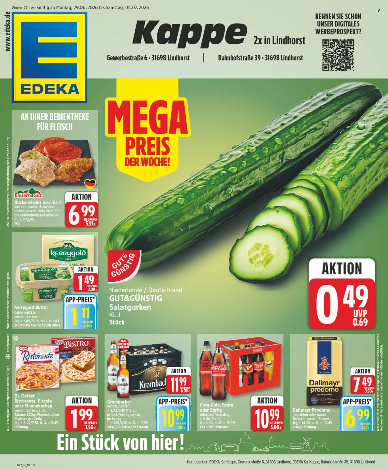 Edeka Prospekte  - 29.6.2026 - 4.7.2026. Seite 1
