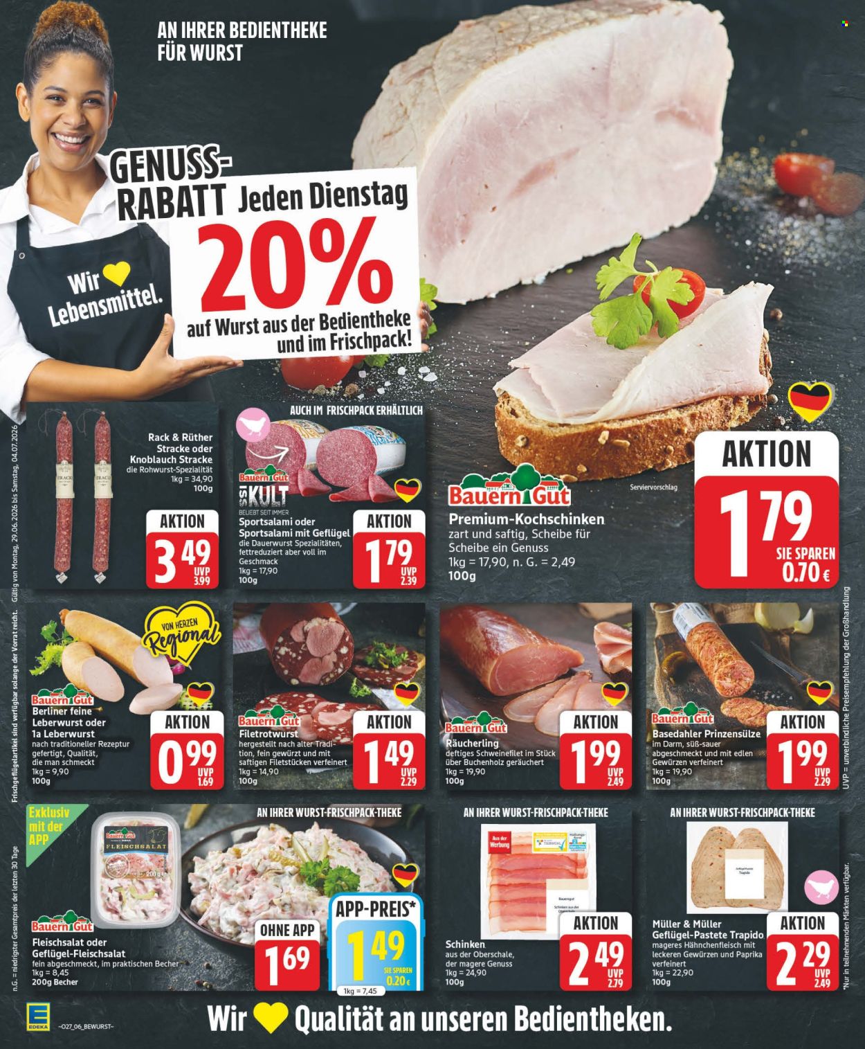 Edeka Prospekte  - 29.6.2026 - 4.7.2026. Seite 6