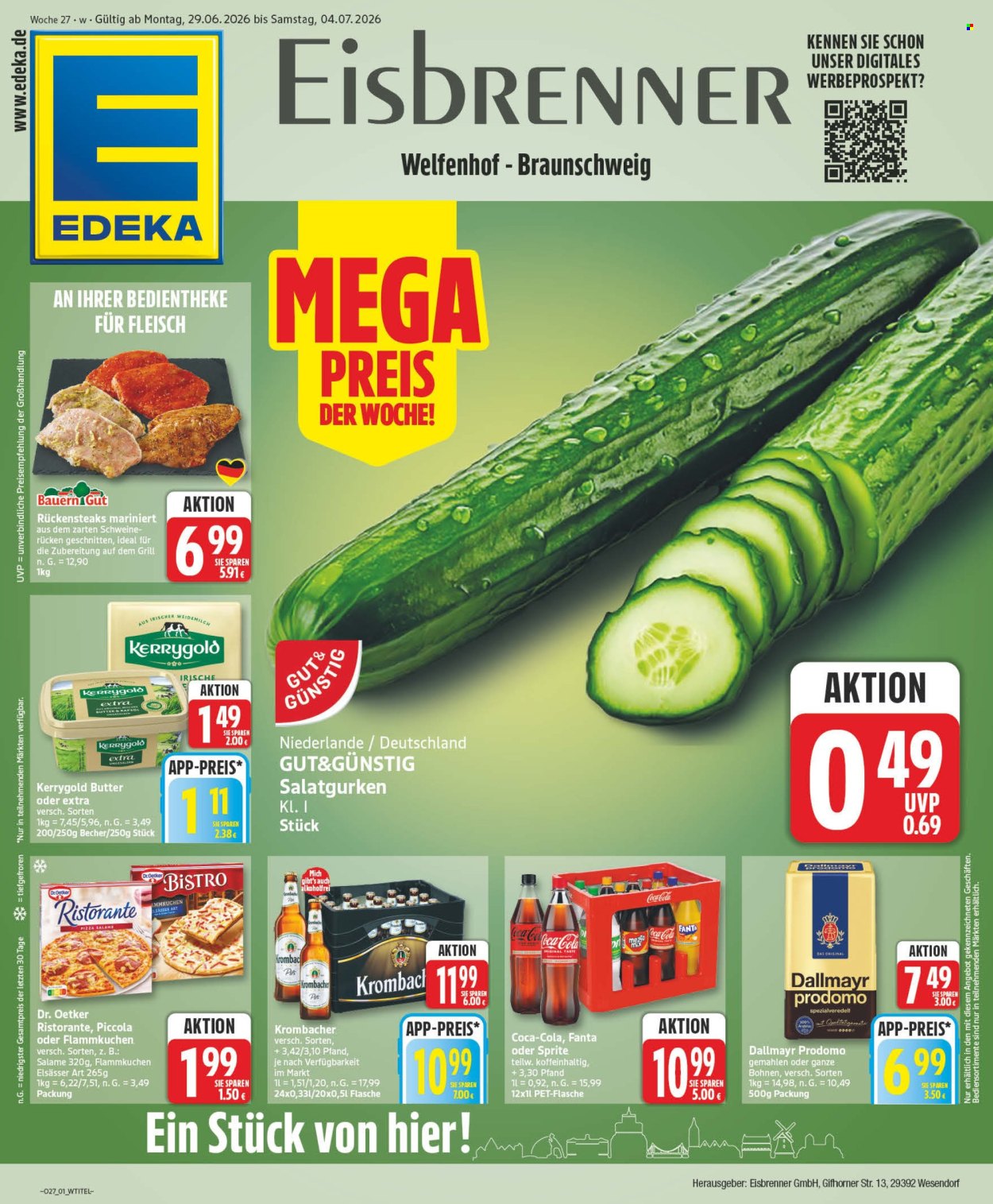 Edeka Prospekte  - 29.6.2026 - 4.7.2026. Seite 1