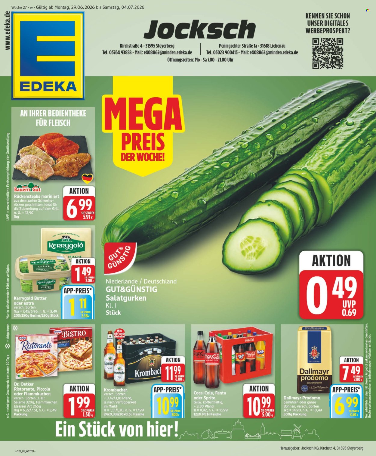 Edeka Prospekte  - 29.6.2026 - 4.7.2026. Seite 1
