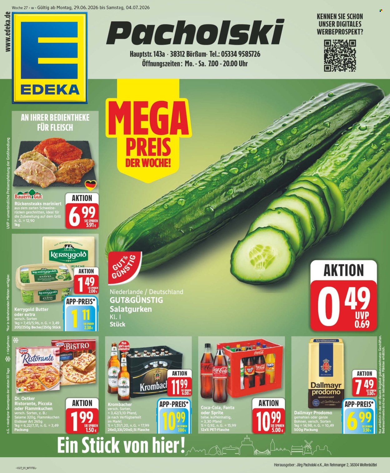 Edeka Prospekte  - 29.6.2026 - 4.7.2026. Seite 1