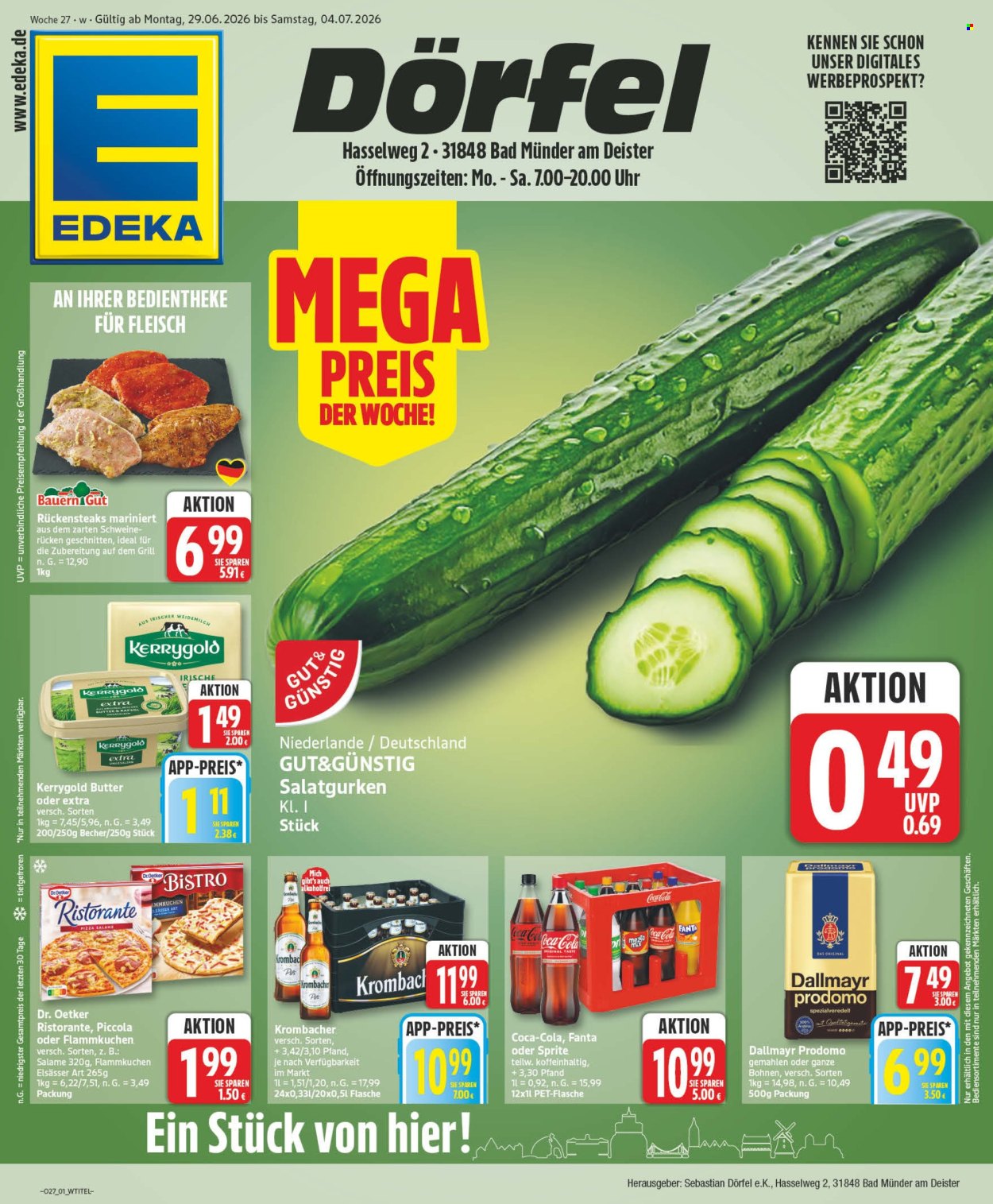 Edeka Prospekte  - 29.6.2026 - 4.7.2026. Seite 1