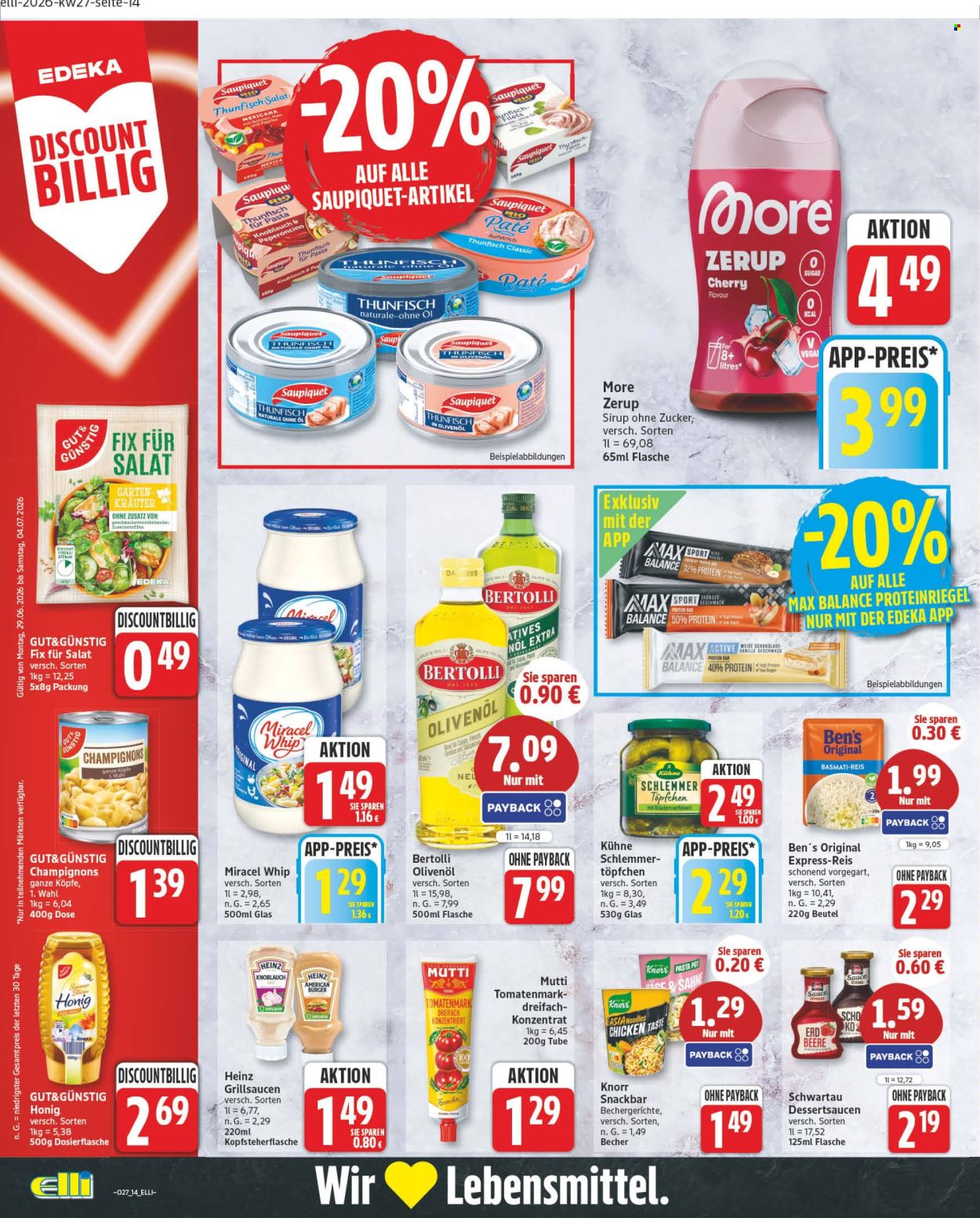 Edeka Prospekte  - 29.6.2026 - 4.7.2026. Seite 14