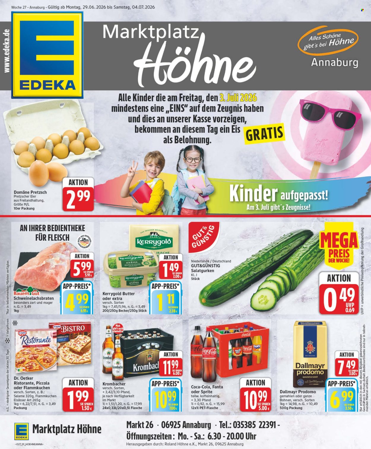 Edeka Prospekte  - 29.6.2026 - 4.7.2026. Seite 1