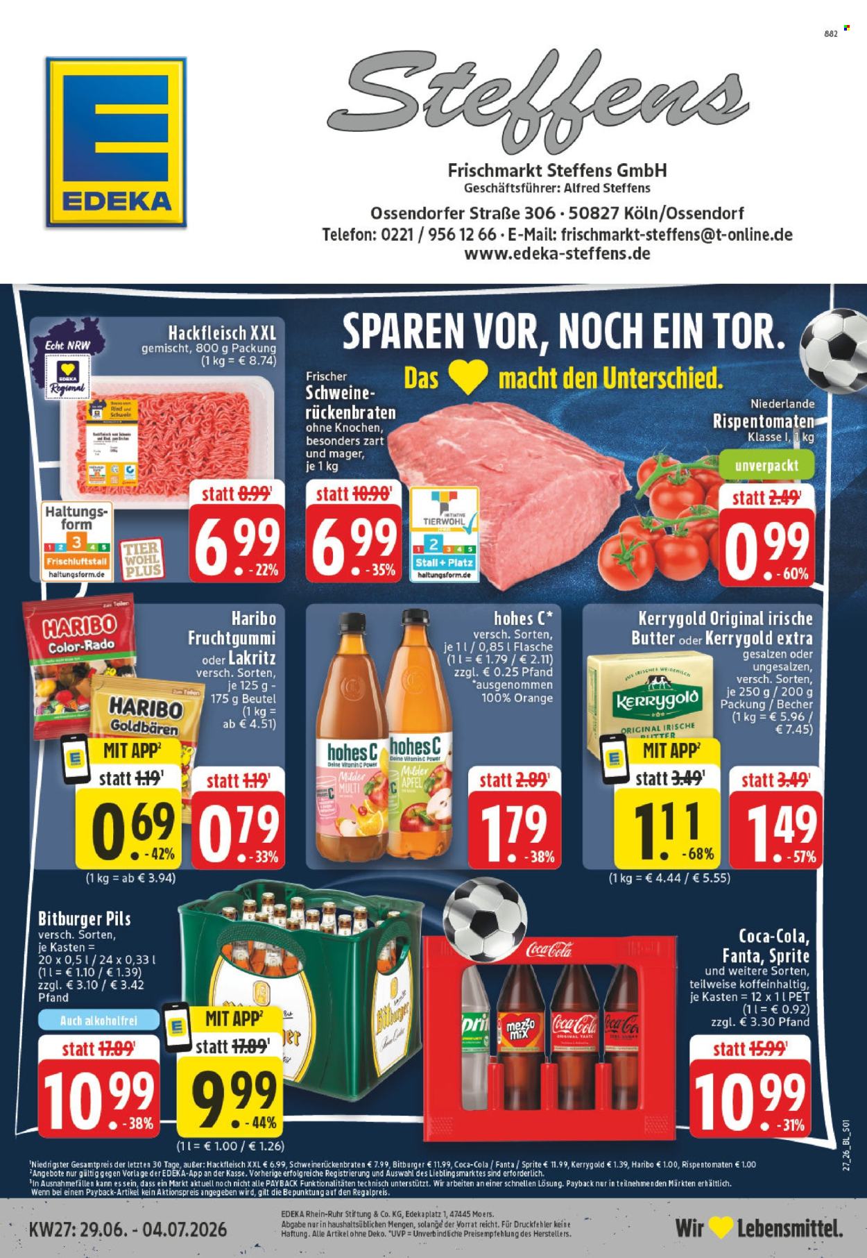 Edeka Prospekte  - 29.6.2026 - 4.7.2026. Seite 1