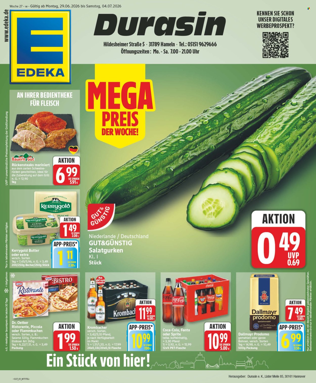 Edeka Prospekte  - 29.6.2026 - 4.7.2026. Seite 1