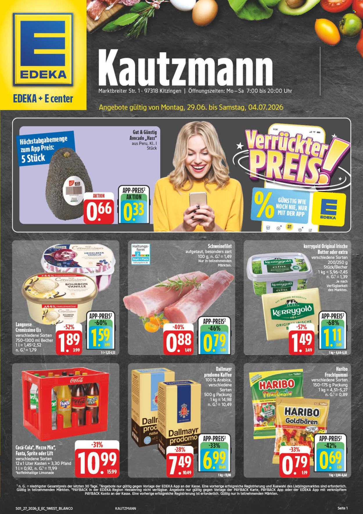 E center Prospekte  - 29.6.2026 - 4.7.2026. Seite 1