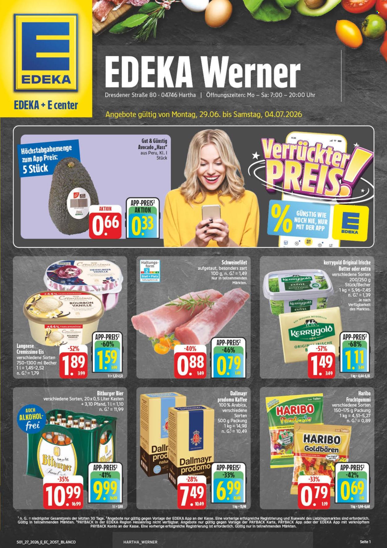 Edeka Prospekte  - 29.6.2026 - 4.7.2026. Seite 1