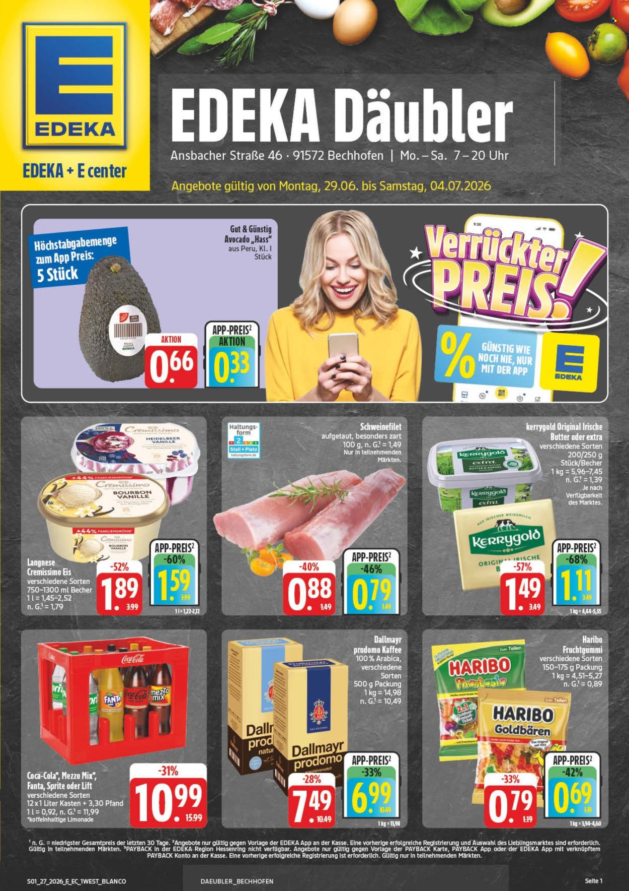 Edeka Prospekte  - 29.6.2026 - 4.7.2026. Seite 1