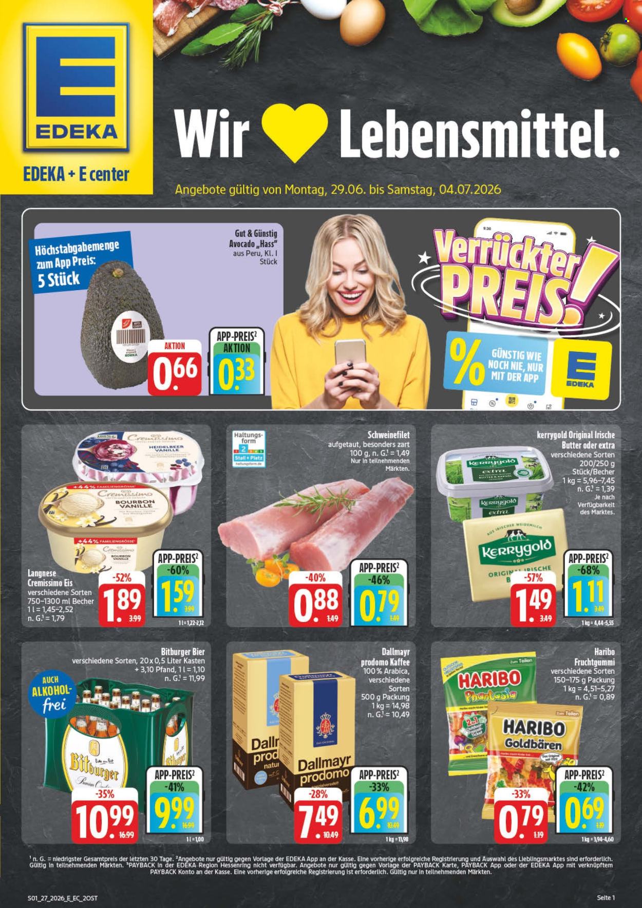 Edeka Prospekte  - 29.6.2026 - 4.7.2026. Seite 1