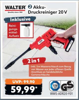 Akku-Druckreiniger 20V
