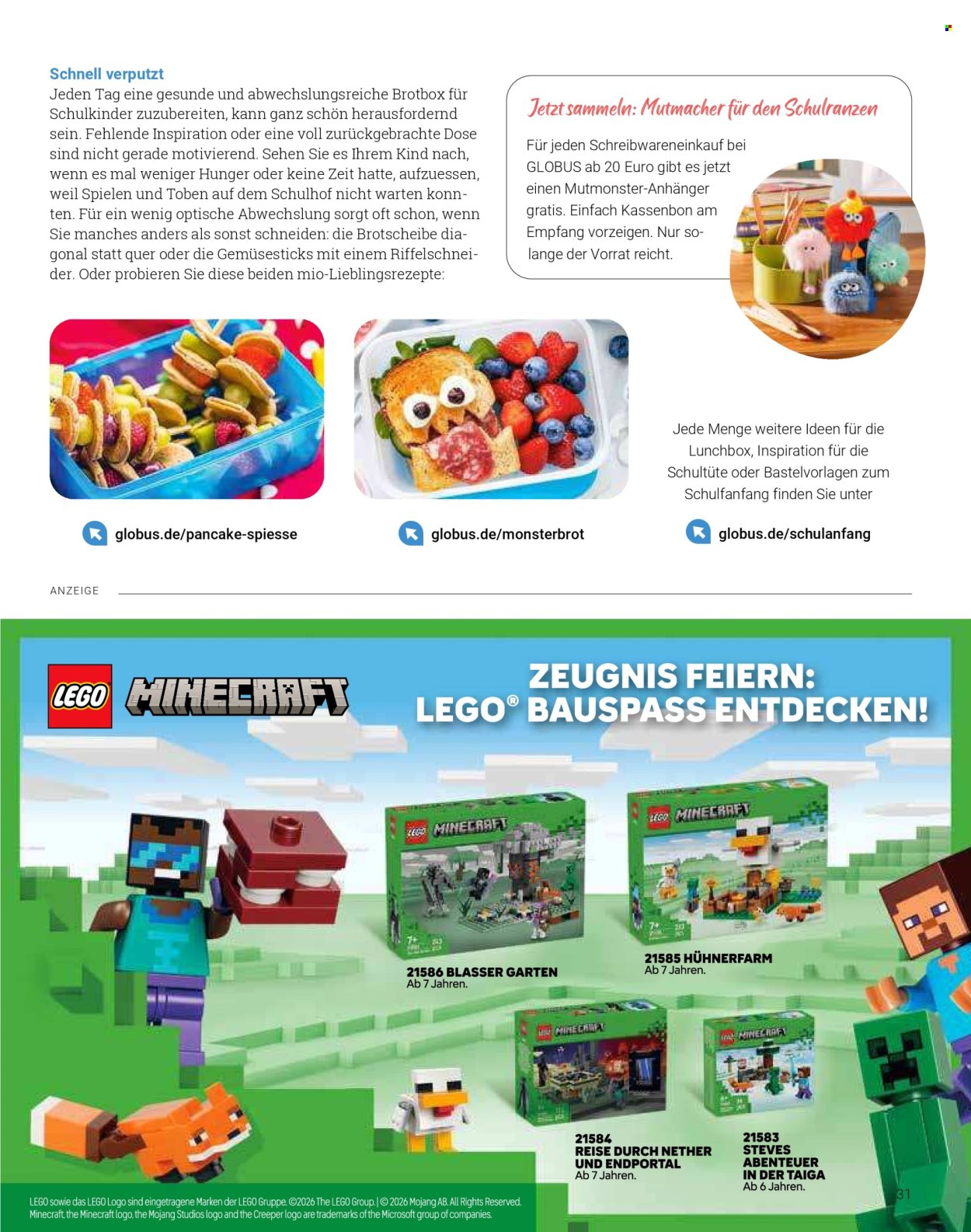 Globus Prospekte  - 1.7.2026 - 31.7.2026. Seite 31