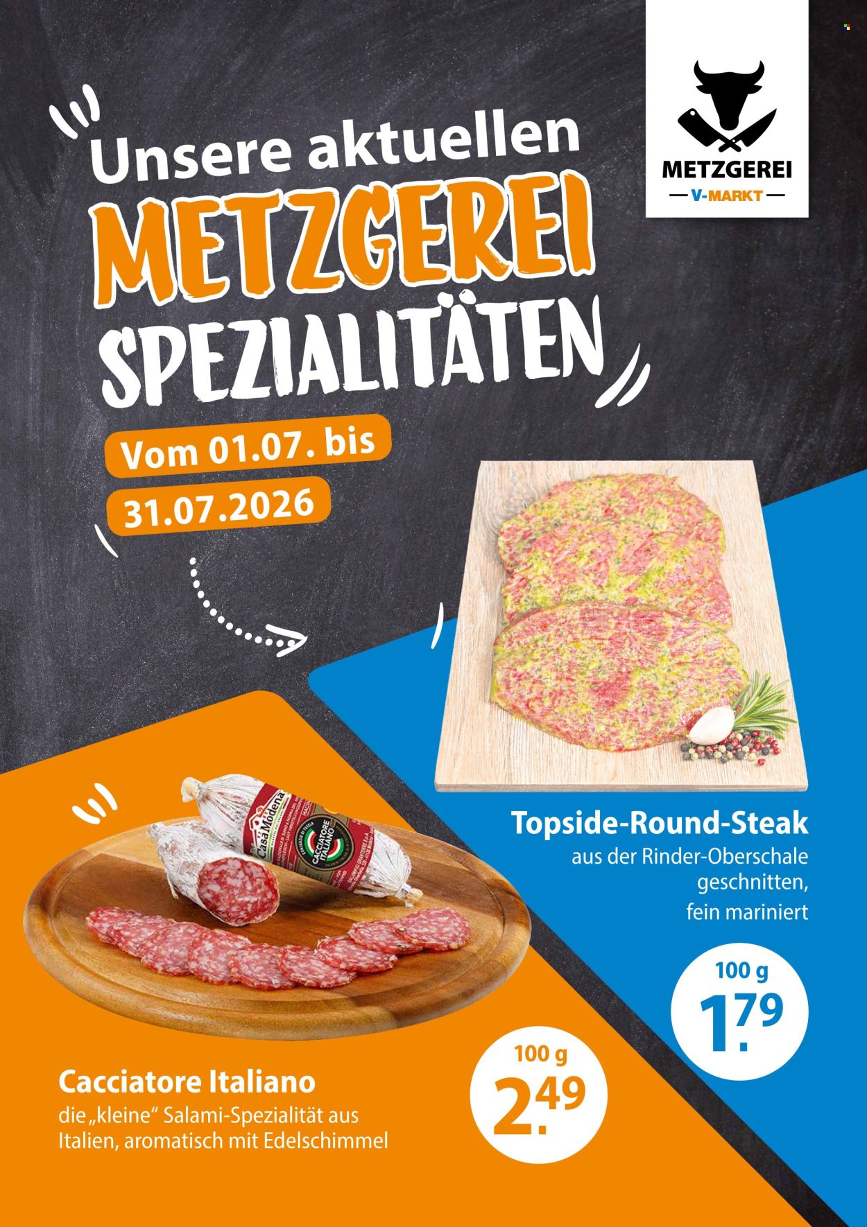 V-Markt Prospekte  - 1.7.2026 - 31.7.2026. Seite 1