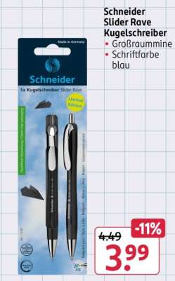 Schneider Slider Rave Kugelschreiber