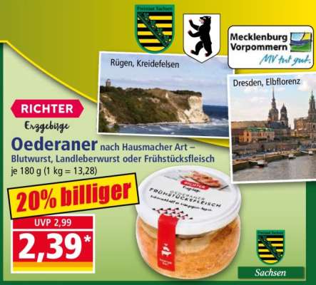 Oederaner nach Hausmacher Art – Blutwurst, Landleberwurst oder Frühstücksfleisch