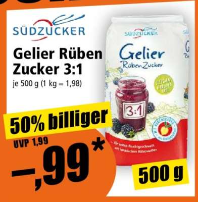 Gelier Rüben Zucker 3:1
