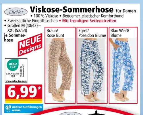 Viskose-Sommerhose