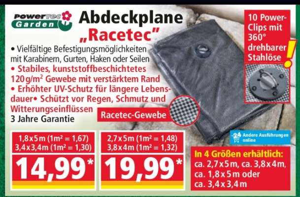 Abdeckplane "Racetec"