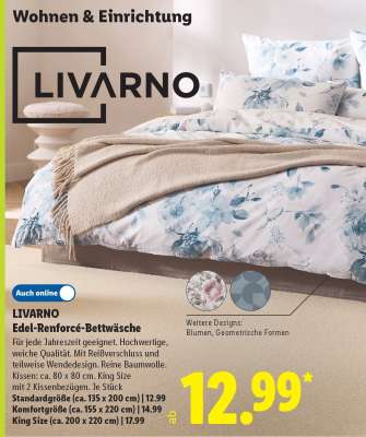 Livarno Edel-Renforcé-Bettwäsche
