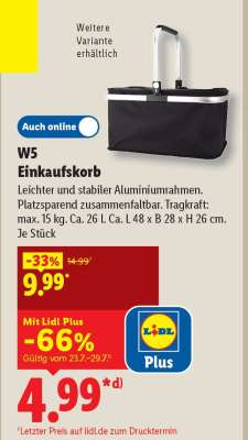 W5 Einkaufskorb