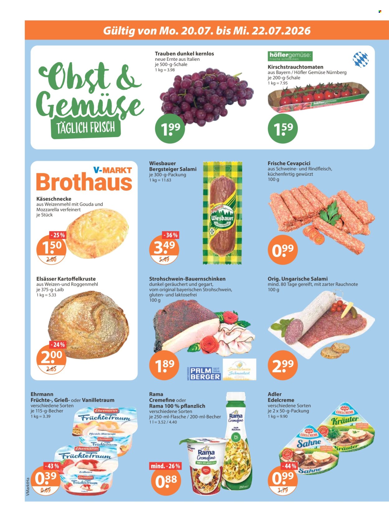V-Markt Prospekte  - 16.7.2026 - 22.7.2026. Seite 20