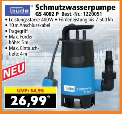 Schmutzwasserpumpe GS 4002 P