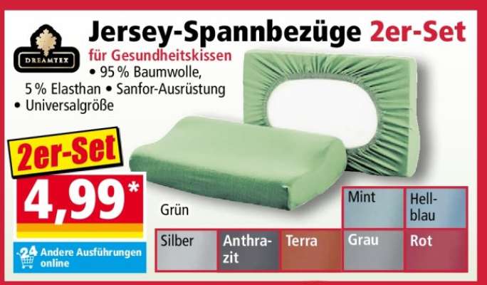 Jersey-Spannbezüge 2er-Set