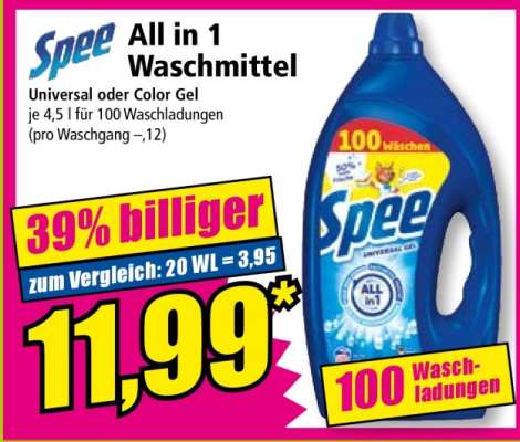 Spee All in 1 Waschmittel