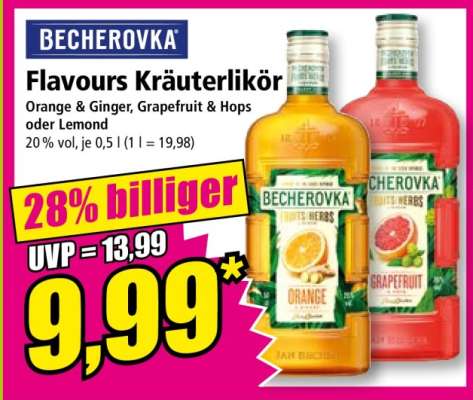 Becherovka Flavours Kräuterlikör