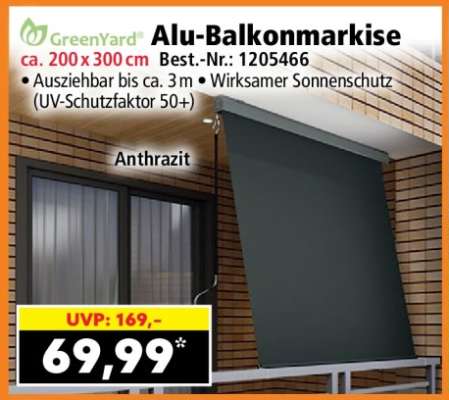 Alu-Balkonmarkise
