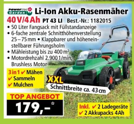 Li-Ion Akku-Rasenmäher