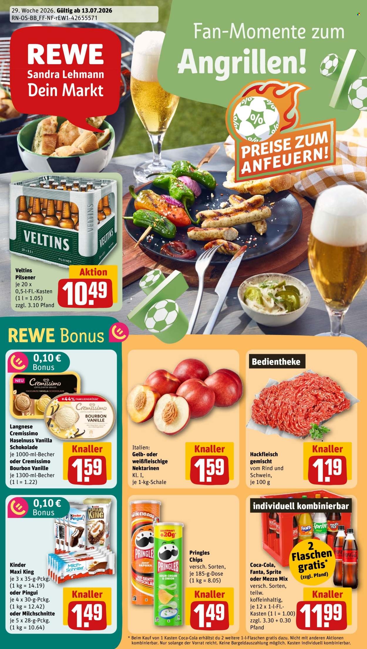 REWE Prospekte  - 13.7.2026 - 19.7.2026. Seite 1
