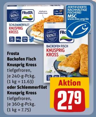 Frosta Backofen Fisch knusprig-kross