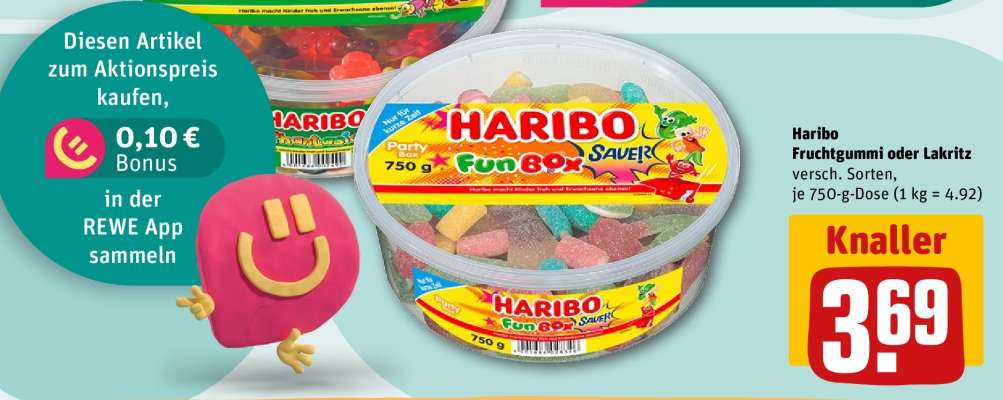 Haribo Fruchtgummi oder Lakritz