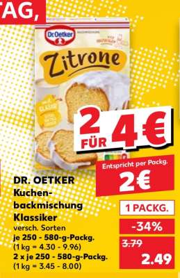 DR. OETKER Kuchen-backmischung Klassiker