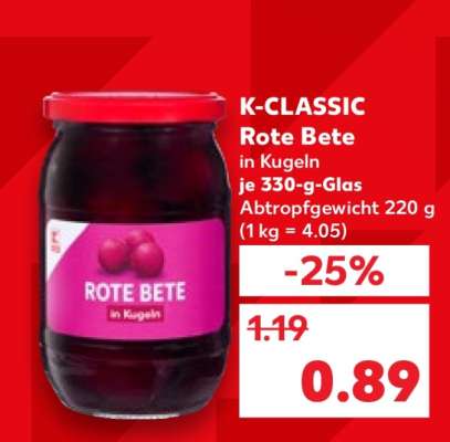 K-CLASSIC Rote Bete