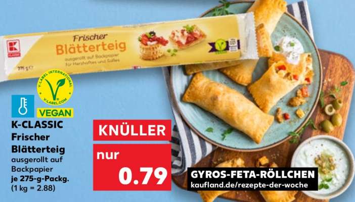K-CLASSIC Frischer Blätterteig