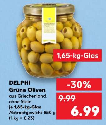 DELPHI Grüne Oliven