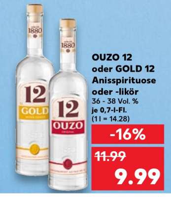 OUZO 12 oder GOLD 12