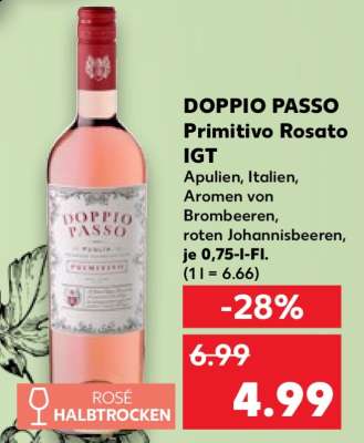 DOPPIO PASSO Primitivo Rosato IGT