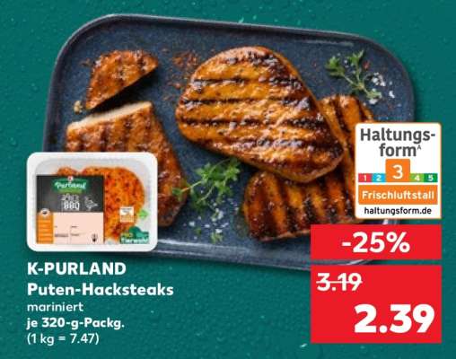 K-PURLAND Puten- Hacksteaks