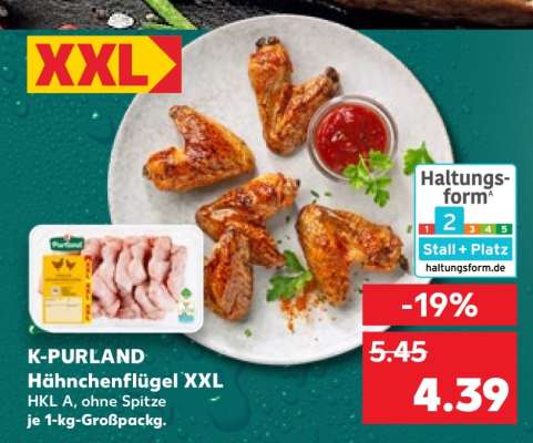 K-PURLAND Hähnchenflügel XXL