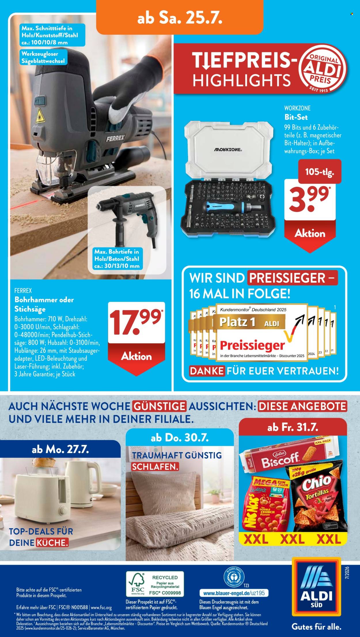 ALDI SÜD Prospekte  - 20.7.2026 - 25.7.2026. Seite 25