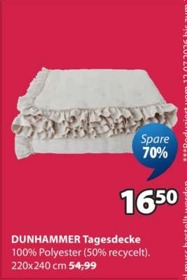 DUNHAMMER Tagesdecke