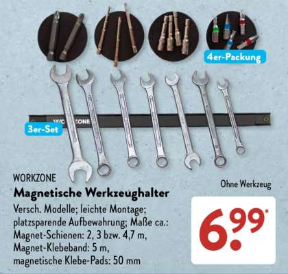 WORKZONE Magnetische Werkzeughalter