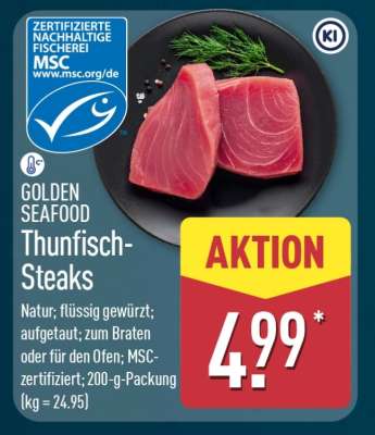GOLDEN SEAFOOD Thunfisch-Steaks