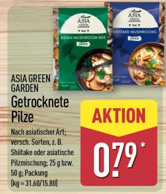 ASIA GREEN GARDEN Getrocknete Pilze