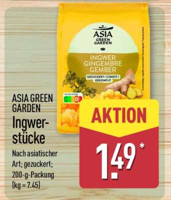 ASIA GREEN GARDEN Ingwerstücke
