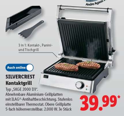 Silvercrest Kontaktgrill